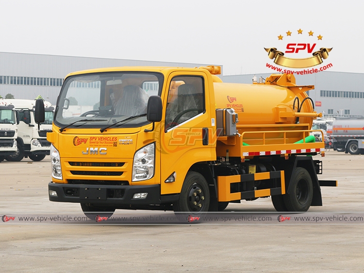 Sewer Cleaning Truck JMC (2,000 Litres) - Left Front Side View
